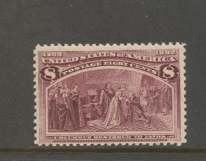 # 236, Unused, F / VF, OG, NH. Fresh. CV $ 140.00