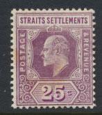 Straits Settlements Edward VII SG 161  Mint Hinged light toning