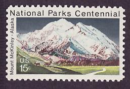 1454 National Parks - Mount McKinley mint single