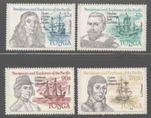 Tonga 1985 Navigators & Explorers set Sc# 593-96 NH