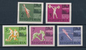 [43801] Albania 1963 Sports Volleybal Football Boxing Imperforated MNH