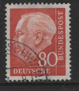 Germany 760, USED, 1956-57 Huess type