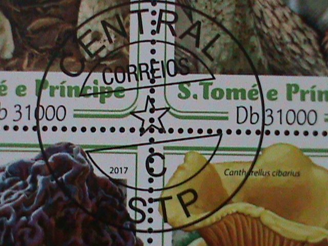 ​ST. THOMAS- 2017- LOVELY BEAUTIFUL MUSHROOMS-CTO-LARGE SHEET VF LAST ONE