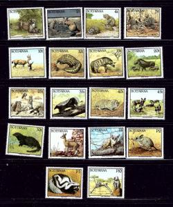 Botswana 518-35 MNH 1992 Wildlife Definitive Set