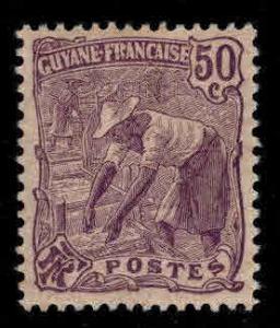 French Guiana Scott 71 MH* Gold washer stamp