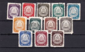 SA22f Latvia 1940's Incorporation of Latvia into USSR used stamps