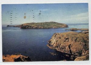 BL17 Great Britain 1970 IOM REGIONAL *Calf of Man* LOCAL ISSUES Postcard BIRDS