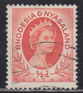 Rhodesia & Nyasaland 141 Queen Elizabeth II 1954