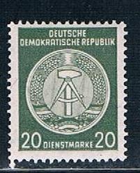 Germany DDR O22a: 20pf Arms of the Republic, MNH, VF