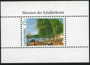 Surinam 583-587,586a,MNH.Mi 957-961,Bl.31. Paintings by Benoit:Landscapes.1981