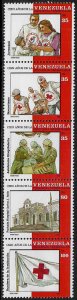 Venezuela #1525 MNH Strip - Red Cross