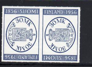 FINLAND #341a  1956 FILANDIA PHILATELIC EXIB.    MINT  VF NH  O.G TETE-BECHE PR.