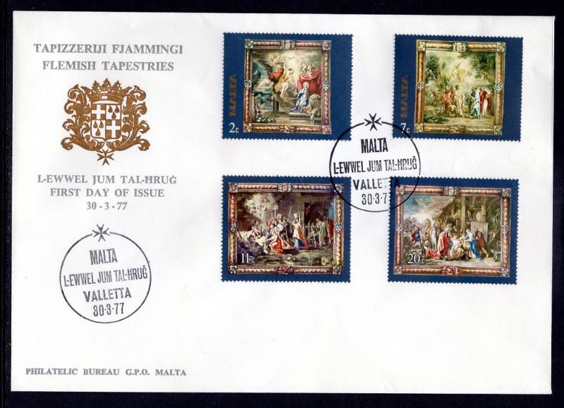 Malta 522-525 Tapestries U/A FDC