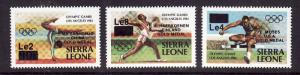 Sierra Leone-Sc#699-701-unused NH set-Sports-Olympics-Los Angeles-1984-