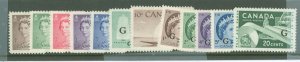 Canada #O33-O45 Mint (NH) Multiple
