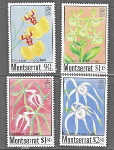 Montserrat (1985) - Scott # 554 - 557,  MNH