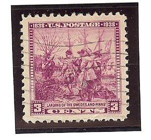 U.S. Used Scott #836 3 Cent Red Violet