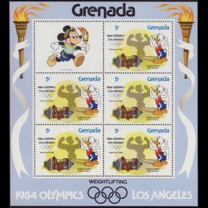 GRENADA 1983 - Scott# 1191A Sheet-Disney NH