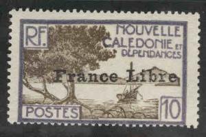 New Caledonia (NCE) Scott 222 MH* from 1941 set toned gum