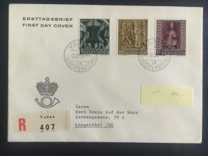 1959 Vaduz Liechtenstein First Day cover to Langenthal # 350-352 FDC Comp Set