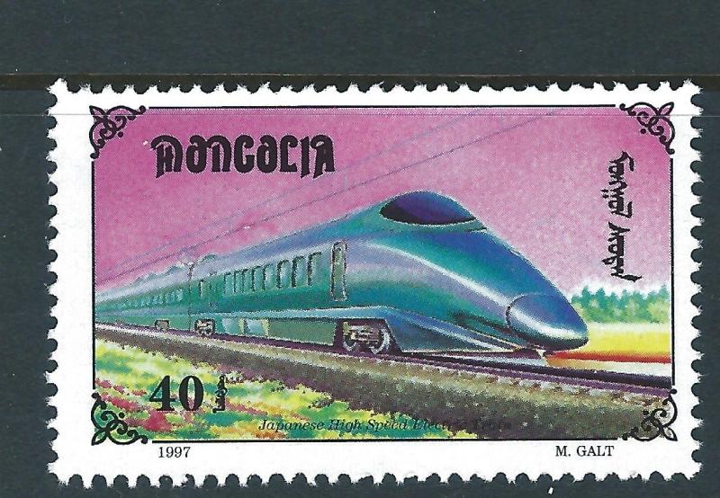 Mongolia Sc#225A-I, K-L 1997 Trains Railroad
