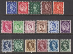 Great Britain 292-308 MNH VF