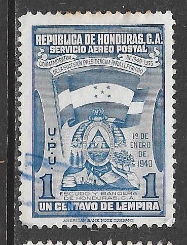 Honduras C170: 1c Coat of Arms, used, F-VF