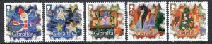 2014 Gibraltar Christmas Set SG1612/1616 Unmounted Mint