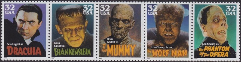 3172a Classic Movie Monsters MNH