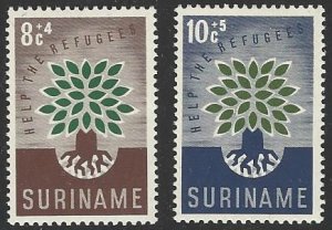 Suriname #B73-B74 Mint Hinged Set of 2 Semi-postals