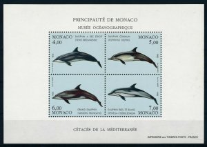[I1576] Monaco 1992 Dolphins good sheet very fine MNH