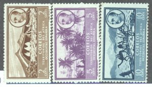 Spanish West Africa, Scott #2-4, Unused, Hinged