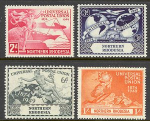 Northern Rhodesia Sc# 50-53 MNH 1949 UPU Issue