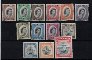 Grenada 1953-59 mint LHM set SG192-204 WS38773