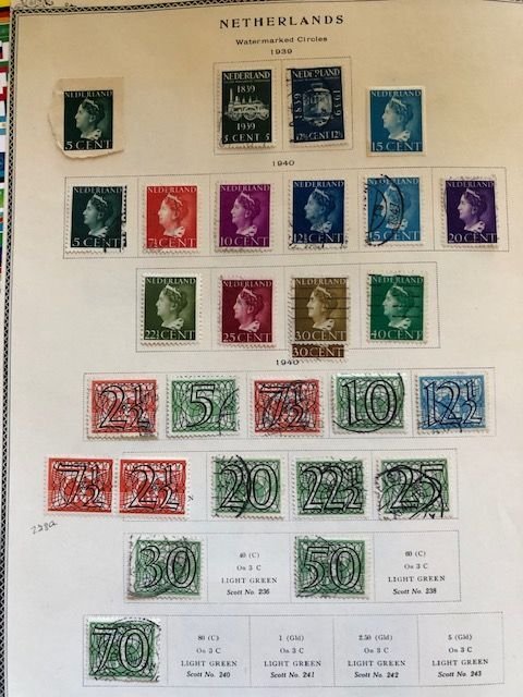 Netherlands 1930 to 1960 - 10 Scans