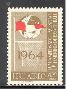 Peru C196 mint hinged SCV $ 1.75