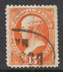 United States #189 - Used - Perfectly Centered - Quality stamp