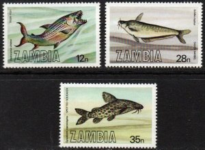 Zambia Sc #288-290 MNH