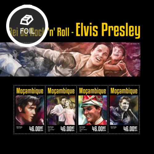 Elvis Presley Music Rock and Roll Cinema Hollywood Kino Mozambique MNH stamp set