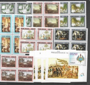 Guinea-Bissau 803-10 MNH Paintings cpl. set x 10 sets, vf.  2022 CV $142.50