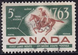 Canada 413 French-Canadian Pony Express 5¢ 1963