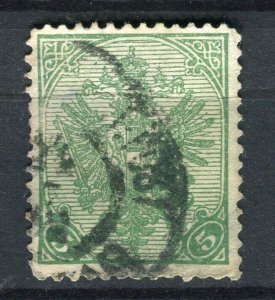 BOSNIA; 1900 early Eagle Coat of Arms issue fine used 5h. value