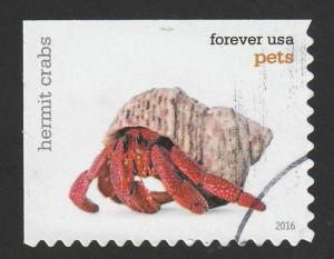 SC# 5118 - (47c) - Pets,  hermit crab, #13 of 20, used single off paper