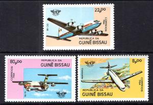 Guinea Bissau 568-570 Airplanes MNH VF