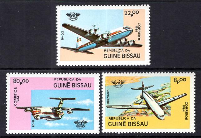 Guinea Bissau 568-570 Airplanes MNH VF