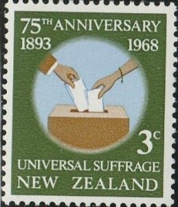 New Zealand, #412  Unused  From 1968