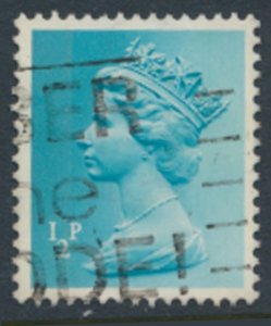 GB  Machin ½p X841 2 bands  Used SC# MH22  see scans & details