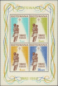Botswana #54-57a, Complete Set(5), 1969, Never Hinged