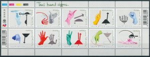 South Africa Stamps 2010 MNH Taxi Hand Signs Cultures 10v M/S