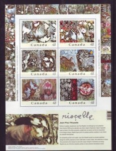 Canada Sc 2002 2003 Jean-Paul Riopelle stamp sheet mint NH